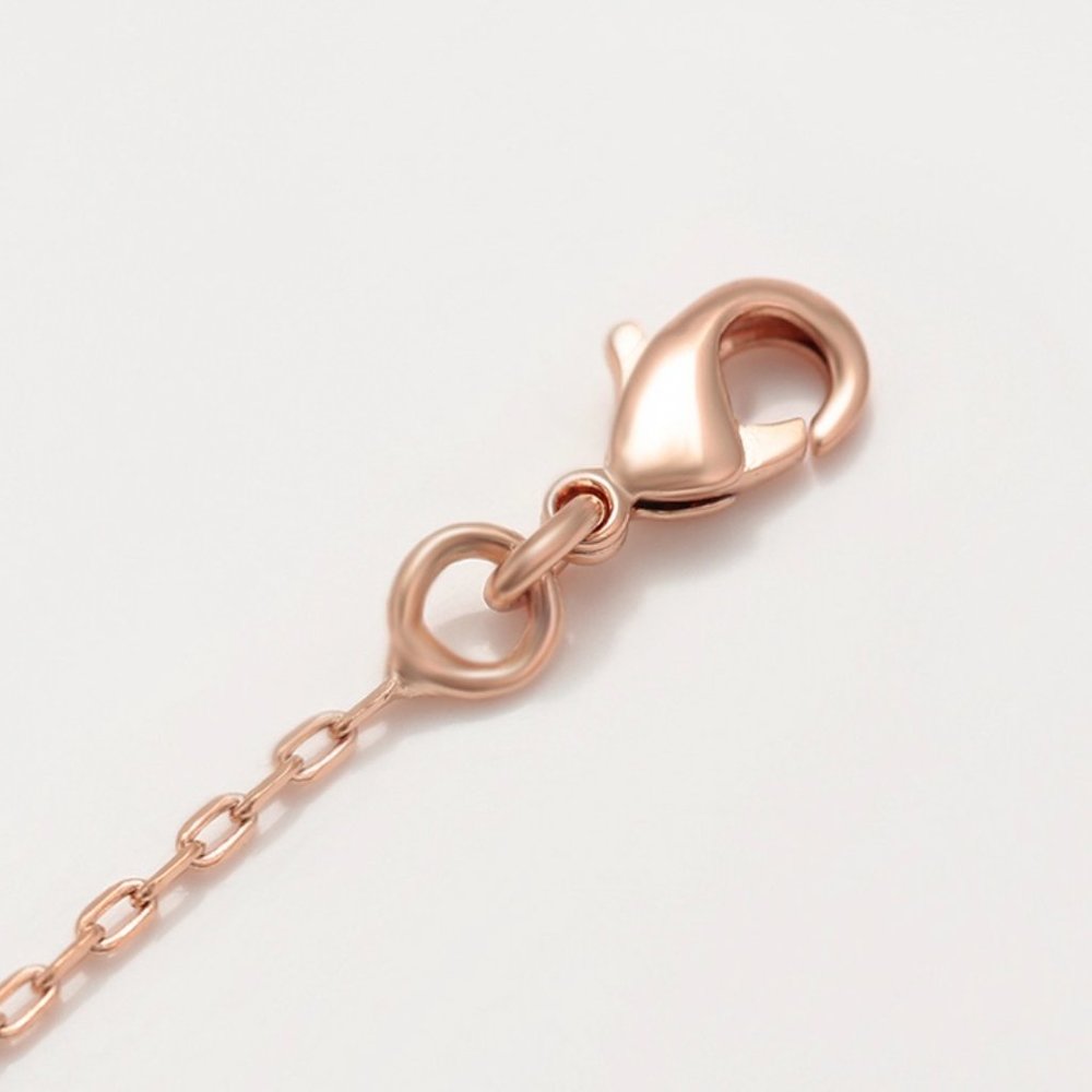 Simple Infinity Rose Gold Necklace - Picture 6 of 9
